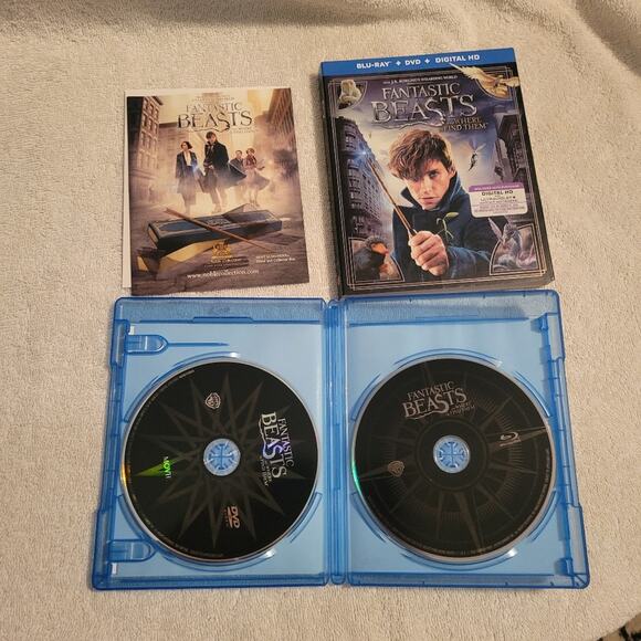 Fantastic Beasts and Where to Find Them (Blu-ray & DVD 2016) With Slip Cover - Picture 3 of 3